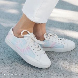 Tie dye leather Soludos sneakers